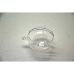 Műanyag átlátszó szétszedhető gömb 4cm 5 db/csomag