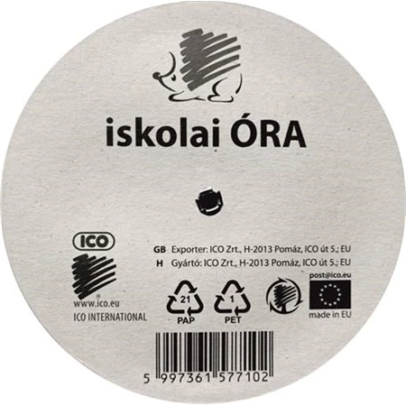 Műanyag óra ICO SÜNI 9cm