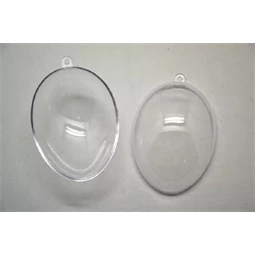 Műanyag átlátszó szétszedhető tojás 10x6,6cm 5db/csomag