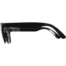Napszemüveg UV 400 védelem, fekete kalsszikus stílusú keret 4,6x14x15cm
