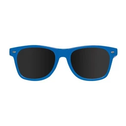 Napszemüveg UV 400 védelem, kék Nerdlook típusú keret, 14,3x14,3x4,8cm kerettel, sötét színű lencse