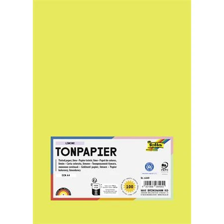 Dekor karton FOLIA A/4 130gr lime zöld 100db/cs
