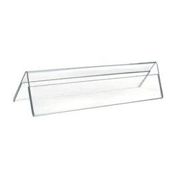 Névtábla asztali plexi tartó 211x45 mm-es, 2mm vastag