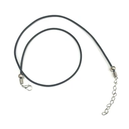 Nyaklánc szintetikus zsinór fekete