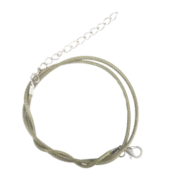 Nyaklánc szintetikus zsinór zöld 1db