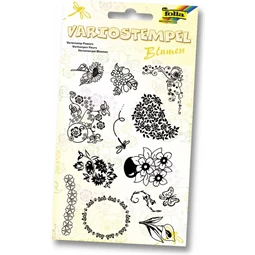 Nyomda sablon virágok szilikonos, csomag mérete: 19,8 × 10,4 × 0,6 cm