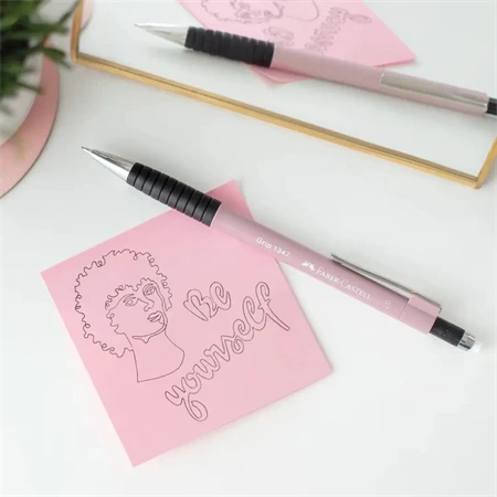 Nyomósirón Faber-Castell Grip 0,7 1347 rózsa testszín