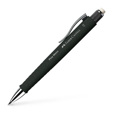 Nyomósirón Faber-Castell Poly Matic 0,7 fekete testszin