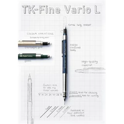 Nyomósirón Faber-Castell 0,35mm TK-FINE Vario L pezsgőarany testszín