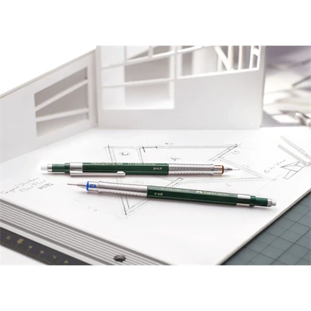 Nyomósirón Faber-Castell 0,35mm TK-FINE Vario L sötétzöld testszín