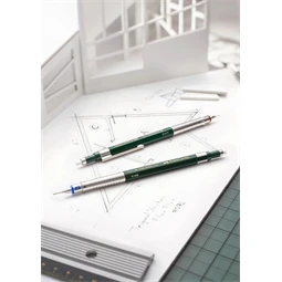 Nyomósirón Faber-Castell 0,35mm TK-FINE Vario L sötétzöld testszín