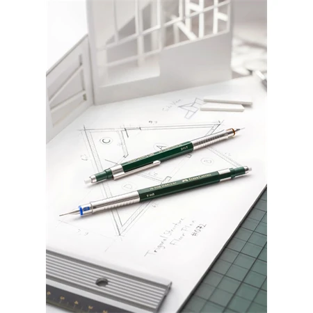 Nyomósirón Faber-Castell 0,35mm TK-FINE Vario L sötétzöld testszín