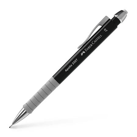 Nyomósirón Faber-Castell Apolló 0,7 2327 fekete, ergonómikus kialakítás