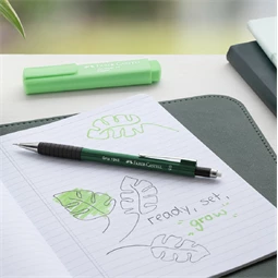 Nyomósirón Faber-Castell Grip 0,5 1345 metál zöld