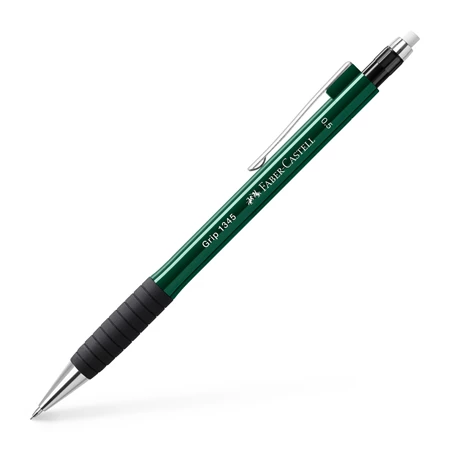 Nyomósirón Faber-Castell Grip 0,5 1345 metál zöld