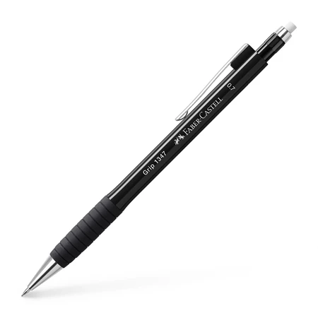 Nyomósirón Faber-Castell Grip 0,7 1347 Metál fekete