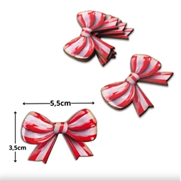 Nyomtatott dekorkarton 2mm vastag 3,5x5,5cm, Cukorka masni 4db/csomag