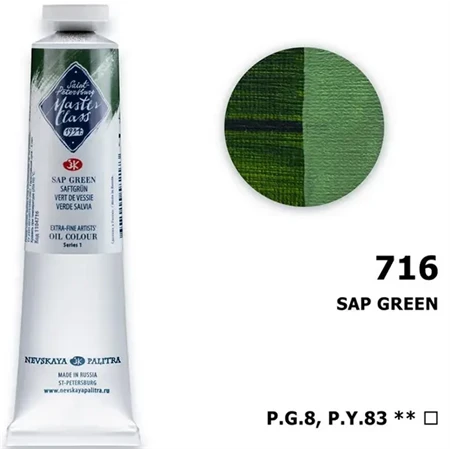 Olajfesték MASTER CLASS 46ml, Sap green 716