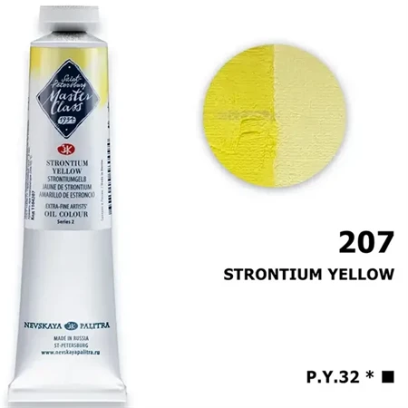 Olajfesték MASTER CLASS 46ml, Strontium yellow 207