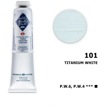 Olajfesték MASTER CLASS 46ml, Titanium white 101