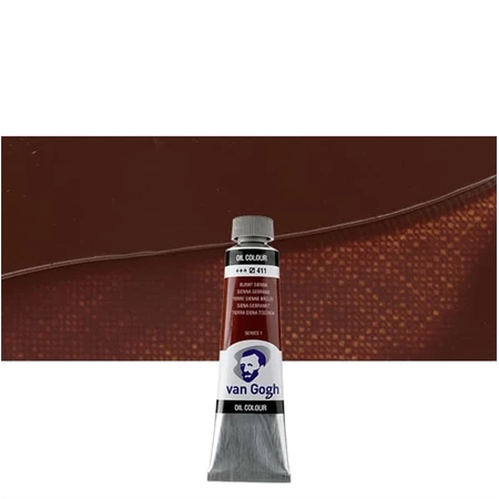Olajfesték TALENS, VAN GOGH 40ml, Burnt sienna 411