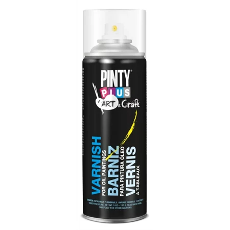 Olajfestmény fedő lakk spray, PINTY PLUS Art, 200ml