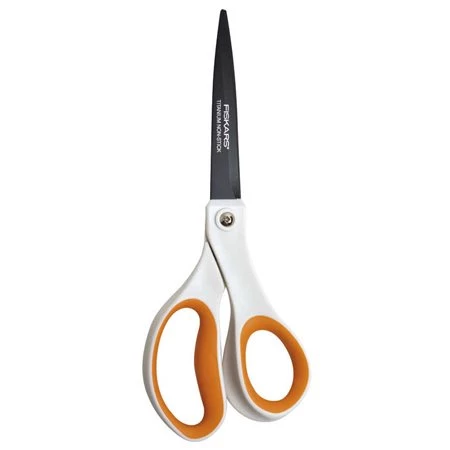 Olló FISKARS általános, 20 cm, tapadásmentes, Non-Stick, fehér