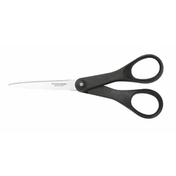 Olló FISKARS papírvágó, 18 cm, Essential, fekete