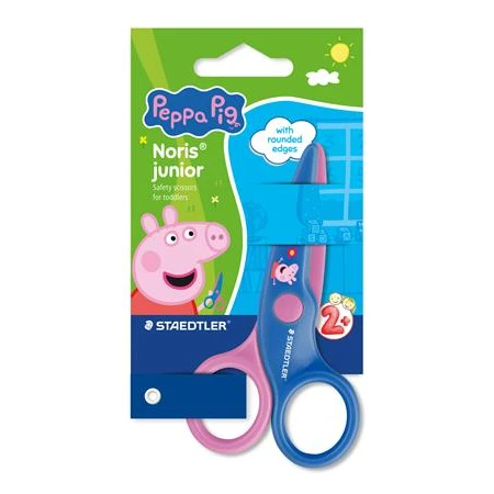 Olló STAEDTLER óvodai, 10 cm, Noris® Junior 965 Peppa malac minta