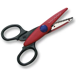 Olló cikk-cakk kreatív kontúr, hullám