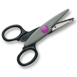 Olló cikk-cakk kreatív kontúr, vonal