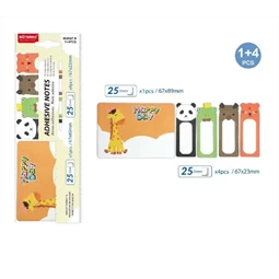Öntapadó jegyzet 4+1db-os Állatos
