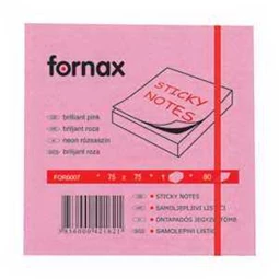 Öntapadó jegyzet FORNAX  75x75 neon rózsa