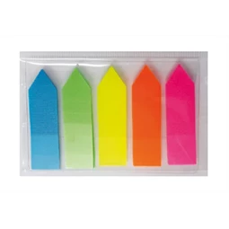 Öntapadó jelölőcímke 12x45mm, 5x20 nyíl