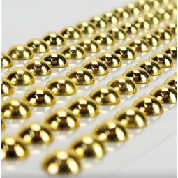 Öntapadós dekor flitter/strassz arany 140db/csomag