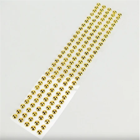 Öntapadós dekor flitter/strassz arany 140db/csomag