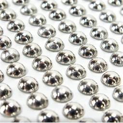 Öntapadós dekor flitter/strassz ezüst 320db/csomag