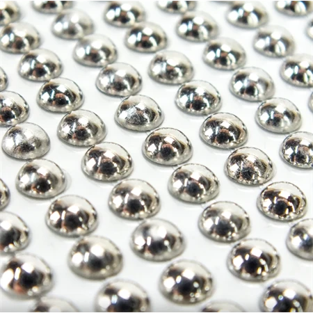 Öntapadós dekor flitter/strassz ezüst 320db/csomag