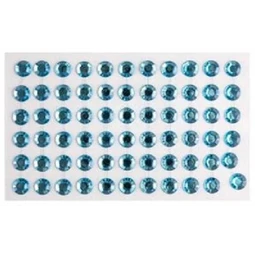 Öntapadós dekor gyöngy/strassz 10mm-es 66db/csomag égkék