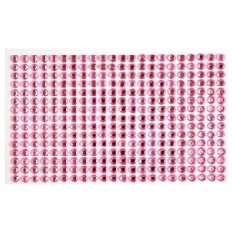 Öntapadós dekor gyöngy/strassz 5mm-es 330db/csomag babarózsaszín