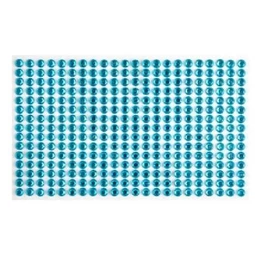Öntapadós dekor gyöngy/strassz 5mm-es 330db/csomag égkék