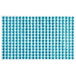 Öntapadós dekor gyöngy/strassz 5mm-es 330db/csomag égkék