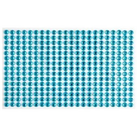 Öntapadós dekor gyöngy/strassz 5mm-es 330db/csomag égkék