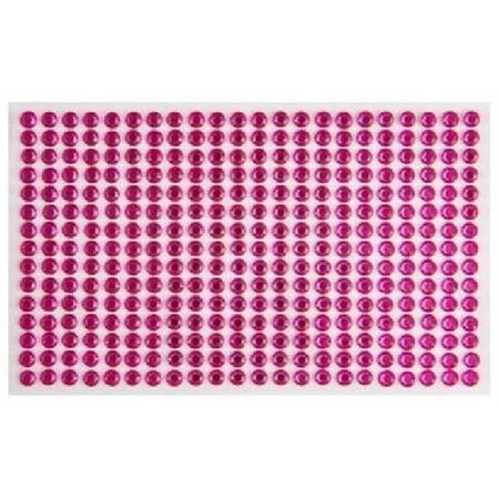 Öntapadós dekor gyöngy/strassz 5mm-es 330db/csomag pink