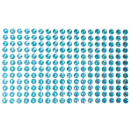 Öntapadós dekor gyöngy/strassz 7mm-es 120db/csomag szinjátszós kék