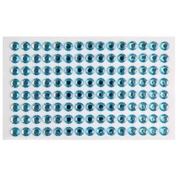 Öntapadós dekor gyöngy/strassz 8mm-es 96db/csomag égkék