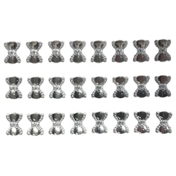 Öntapadós dekor gyöngy/strassz masni, fehér szín