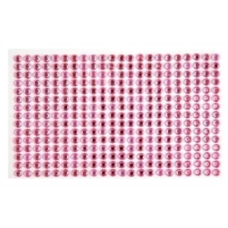 Öntapadós dekor gyöngy/strassz 5mm-es 330db/csomag babarózsaszín