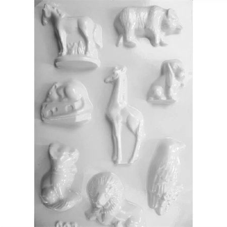 Öntőforma gipszhez vadállatok 29 x 18cm