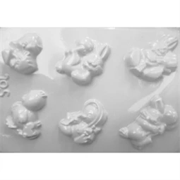 Öntőforma gipszhez Húsvéti nyuszik és csirkék